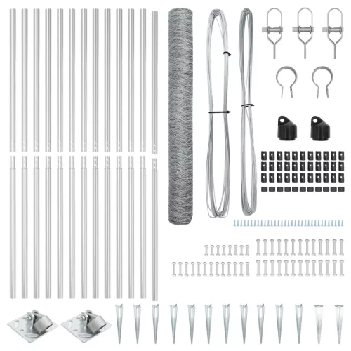  Hatszögletű Kerítés 1,2 x 10 m Horganyzott acél