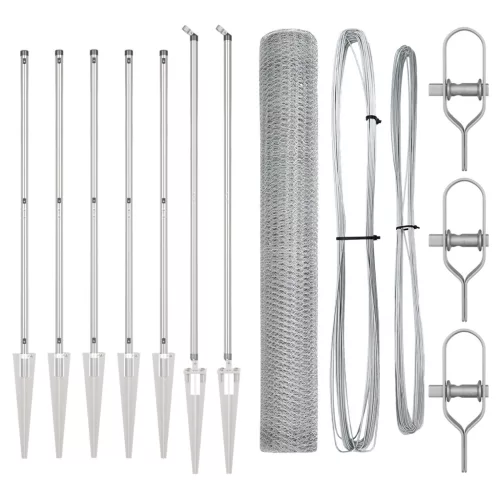  Hatszögletű Kerítés 1,4x10 m Horganyzott Acél