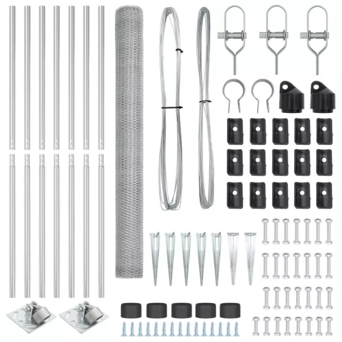  Hatszögletű Kerítés 1.6x10 m Galvanizált Acél