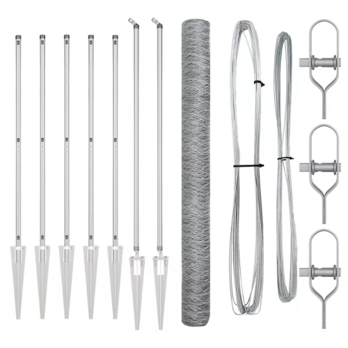  Hatszögletű Kerítés 1,6x10 m Galvanizált Acél