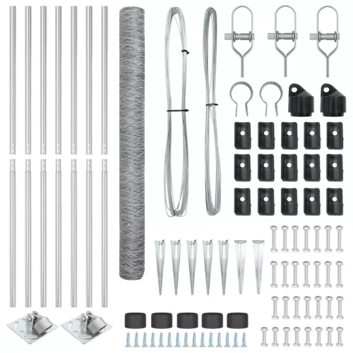  Hatszögletű Kerítés 1,6x10 m Galvanizált Acél