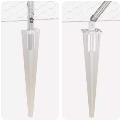  Hatszögletű kerítés 0,6x25 m Galvanizált acél