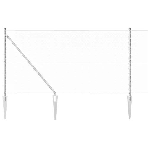  Kerítési Készlet 2 db Horganyzott acél 25 x 1.2 m