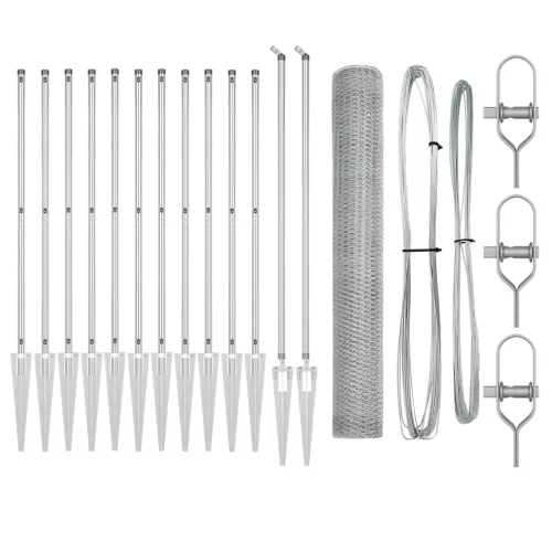  Hatszögű kerítés 1.4x25 m Galvanizált acél