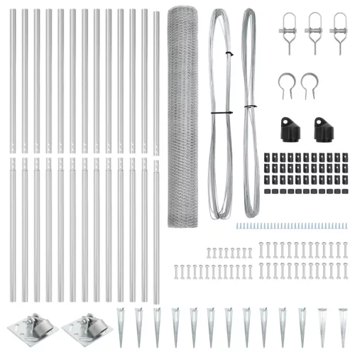  Hatszögű kerítés 1.4x25 m Galvanizált acél