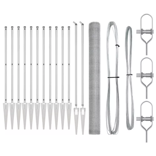  Kerítéselem 2 darab Galvanizált acél 25 x 1,5 m Tartós