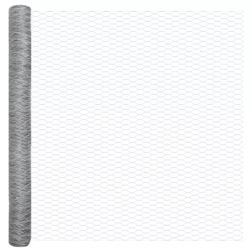  Kerítés készlet 2 darab Galvanizált acél 25 x 1.5 m Tartós