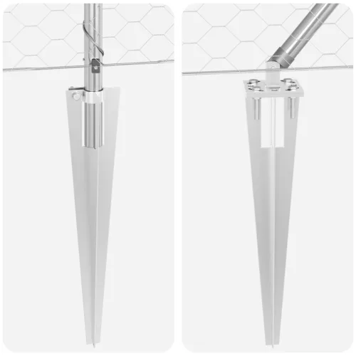  Hatszög kerítés 1.6x25 m Galvanizált acél