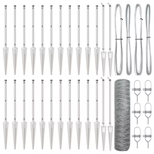  Hatszögletű kerítés 0.6x50 m Galvanizált acél