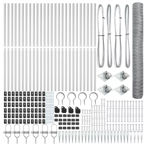  Hatszögletű Kerítés 1,2 x 50 m Horganyzott Acél