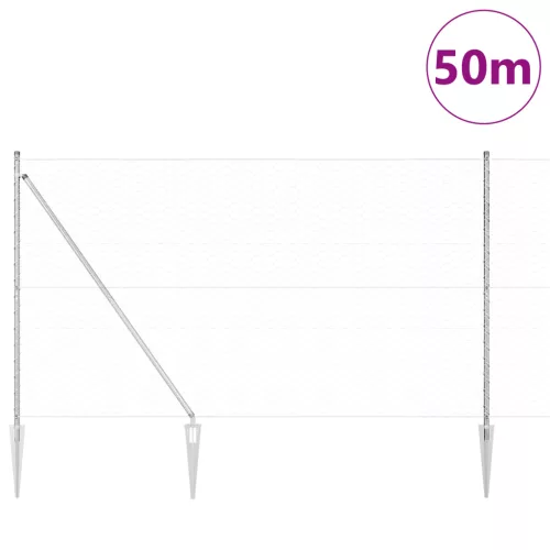  Hatszögű kerítés 1.6x50 m Horganyzott acél