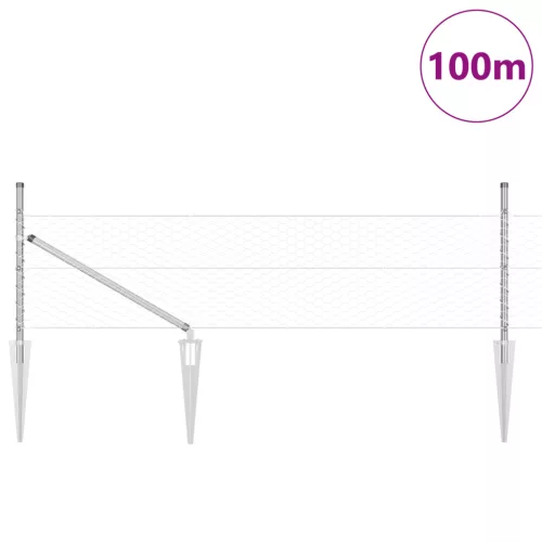  Hatszögletű Kerítés 0.4x100 m Galvanizált Acél