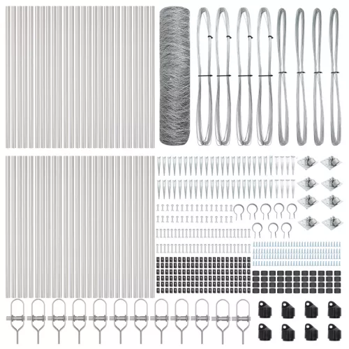 Hatszögletű Kerítés 0.4x100 m Galvanizált Acél
