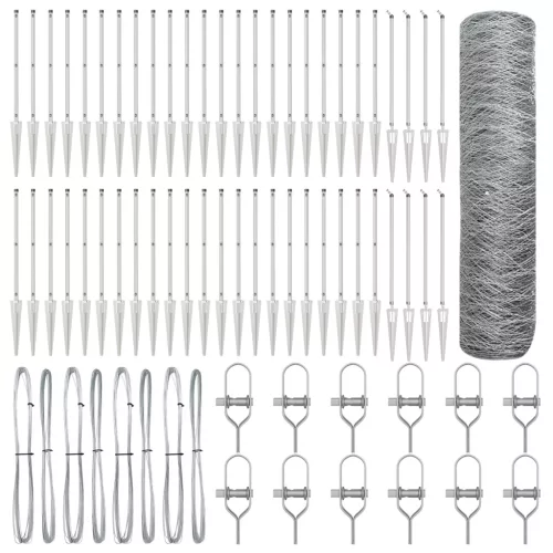  Hatszögletű Kerítés 0,8x100 m Galvanizált Acél