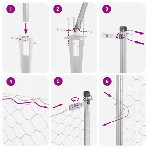  Hatszögletű Kerítés 0,8x100 m Galvanizált Acél