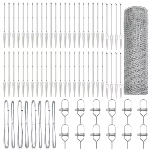  Hatszögletű Kerítés 1x100 m Galvanizált Acél