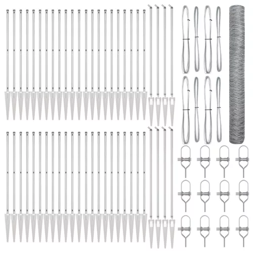  Hatszög Kerítés 1.2x100 m Horganyzott Acél