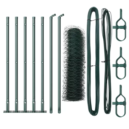  Hexagon Kerítés Zöld 0.5x10 m Acél