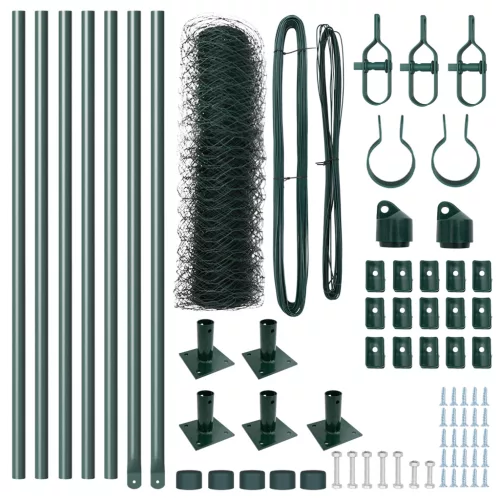  Hexagon Kerítés Zöld 0.5x10 m Acél
