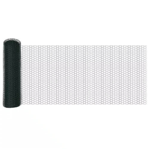  Hatszögletű kerítés Zöld 0.6x25 m Acél