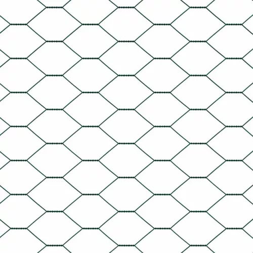  Hatszögű Kerítés Zöld 0.6x25 m Acél