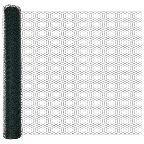  Kerítés Szett 2 darab Sötét Zöld Horganyzott Acél 25 x 1 m