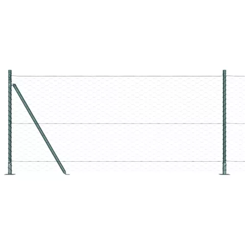  Kerítésoszlop Zöld 25 x 1 m (50 mm-es háló) Acél