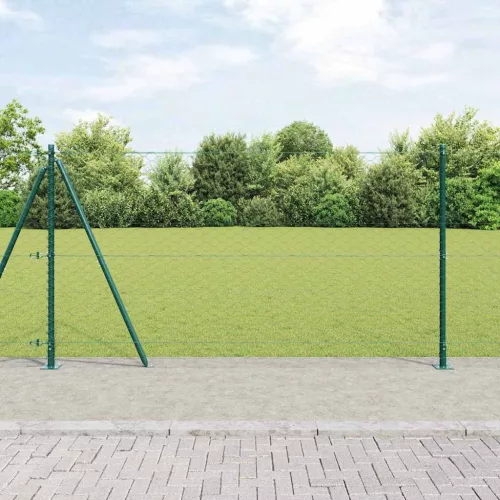  Kerítésoszlop Zöld 25 x 1,2 m (50 mm rács) Acél