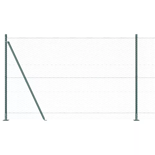  Kerítésoszlop Zöld 25 x 1,5 m (36 mm rács) Acél