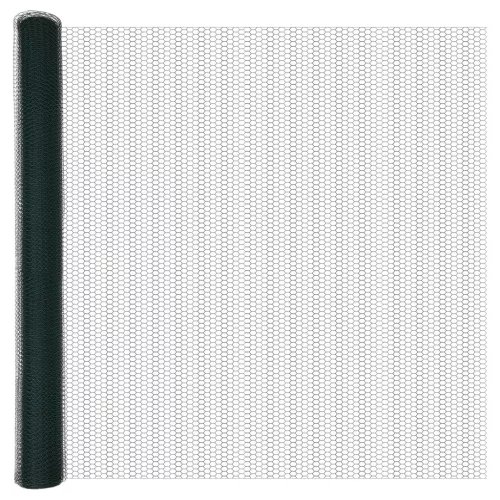  Hatszögletű Kerítés Zöld 1,6x25 m Acél