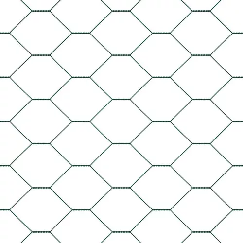  Hatszögletű kerítés Zöld 0.5x50 m Acél