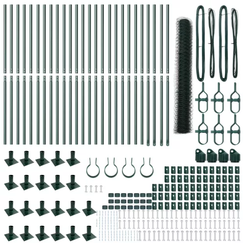  Hatszögletű kerítés Zöld 1.2x50 m Acél
