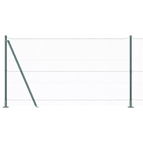  Hatszögletű kerítés Zöld 1.2x50 m Acél