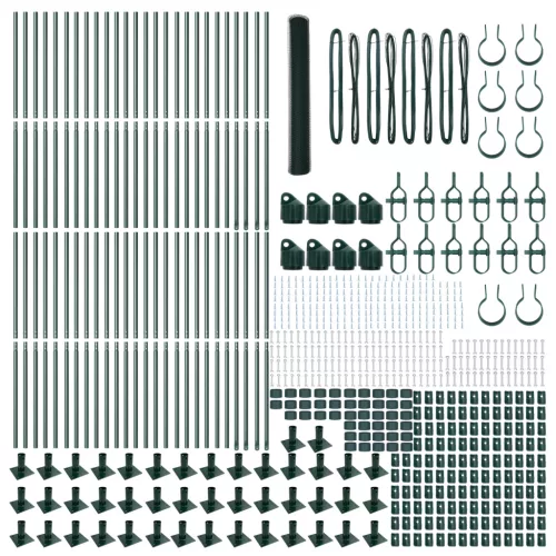  Hatszögletű Kerítés Zöld 1.2x100 m Acél