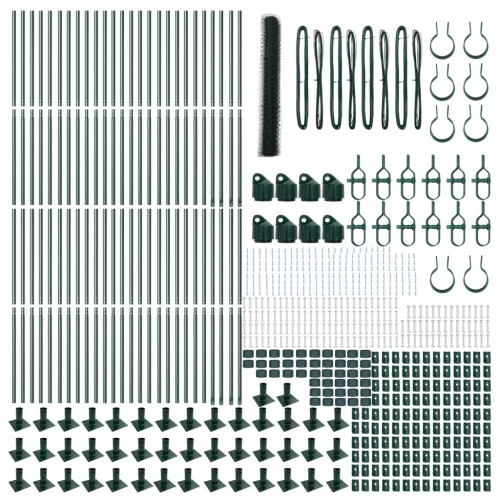  Hatszögletű kerítés Zöld 1,2x100 m Acél