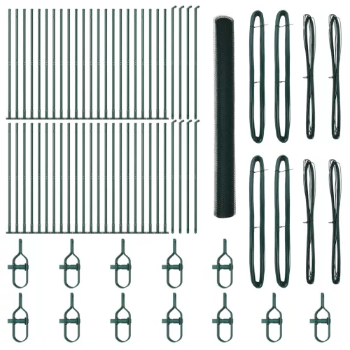  Hatszögletű Kerítés Zöld 1.5x100 m Acél