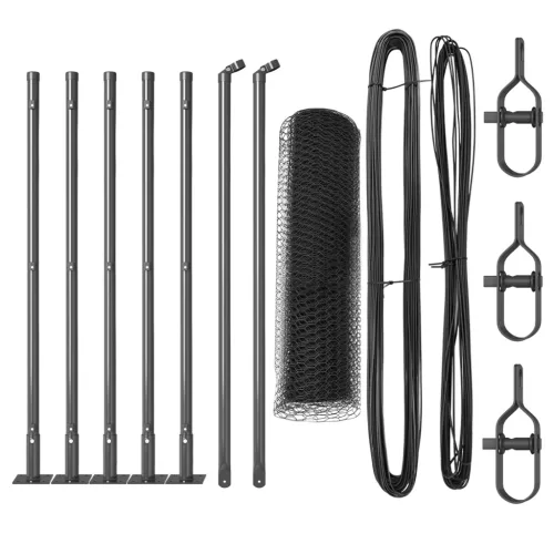  Hatszögletű Kerítés Szürke 0,4x10 m Acél