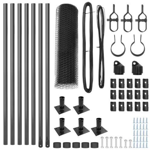  Hatszögletű Kerítés Szürke 0,4x10 m Acél