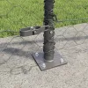  Kerítésoszlop Szürke 10 x 0,8 m (36 mm háló) Acél és PVC