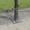  Kerítésoszlop Szürke 10 x 1,5 m (13 mm-es háló) Acél és PVC