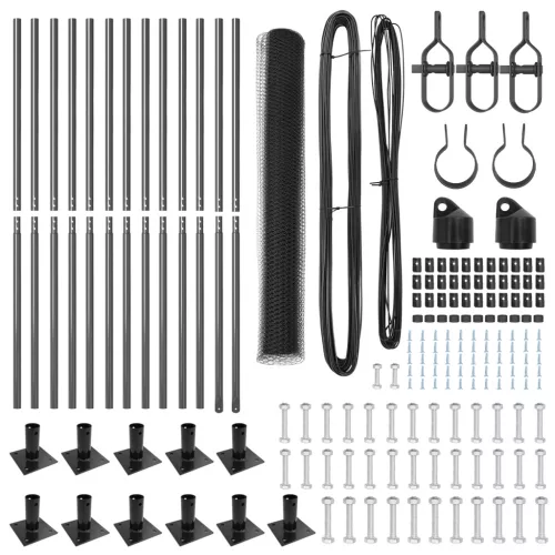  Hatágú kerítés Szürke 0.8x25 m Acél