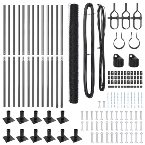  Hatszögletű Kerítés Szürke 1.6x25 m Acél