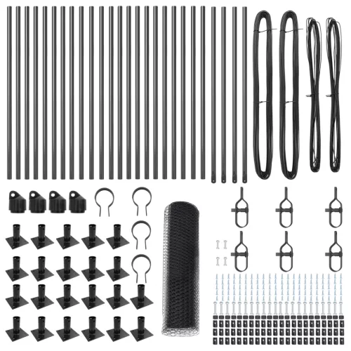  Hatszögletű kerítés Szürke 0,5x50 m Acél