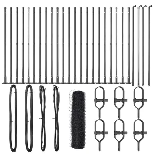  Hatszögletű kerítés Szürke 1x50 m Acél