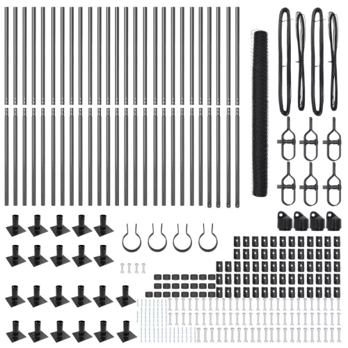  Hatszögletű Kerítés Szürke 1.4x50 m Acél