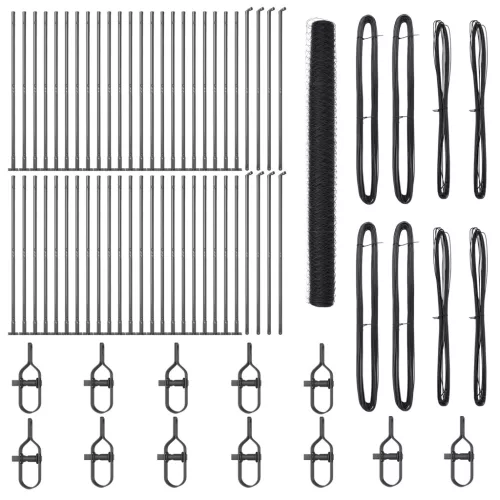  Hatszögletű Kerítés Szürke 1.5x100 m Acél