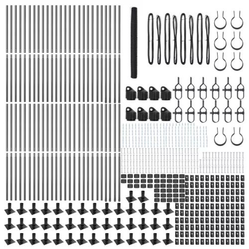  Hatszögletű Kerítés Szürke 1.5x100 m Acél