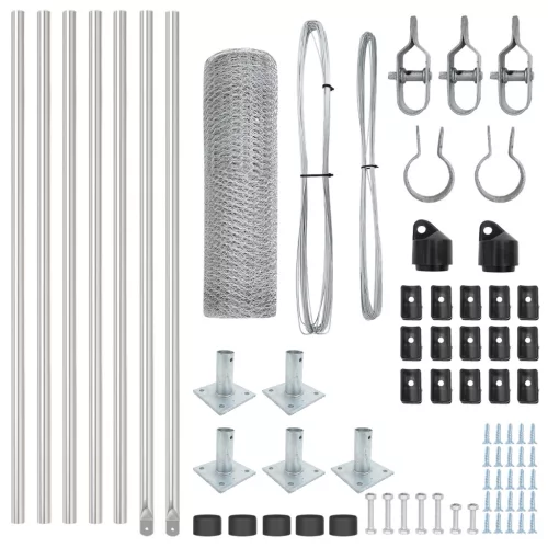  Hexagon Kerítés 0.6x10 m Galvanizált Acél