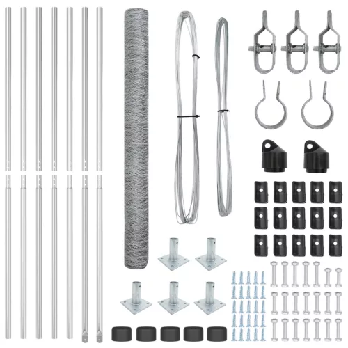  Hatszögletű kerítés 1.5x10 m Galvanizált acél