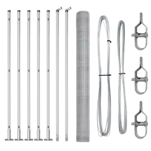  Hatos Kerítés 1.6x10 m Horganyzott Acél